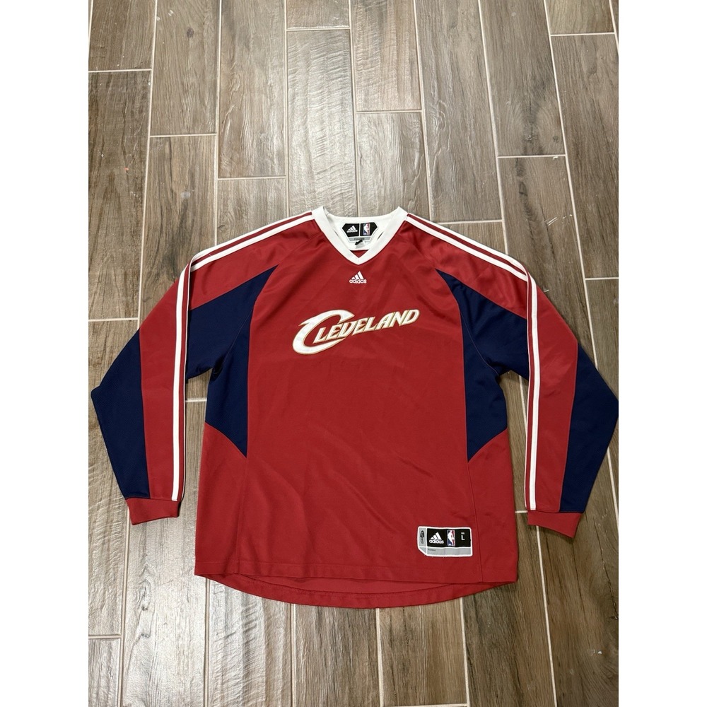 VTG Authentic Cleveland Cavaliers Adidas Shooting Shirt Jersey Size L